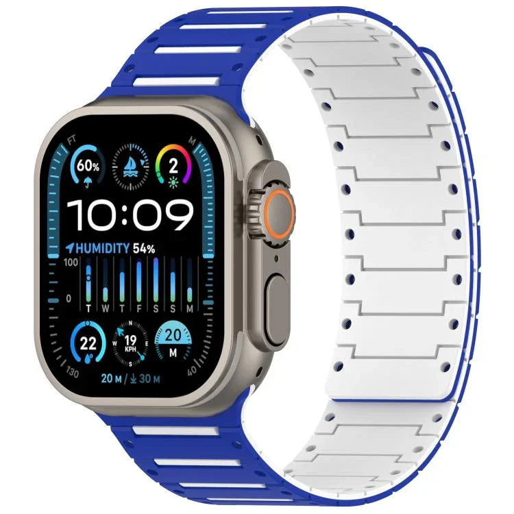 Dây đồng hồ piano hai tông màu mềm mại nhiều màu sắc có nam châm, Dành cho Apple Watch 46mm / 49mm / 45mm / 44mm