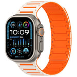 Dây đồng hồ piano hai tông màu mềm mại nhiều màu sắc có nam châm, Dành cho Apple Watch 46mm / 49mm / 45mm / 44mm
