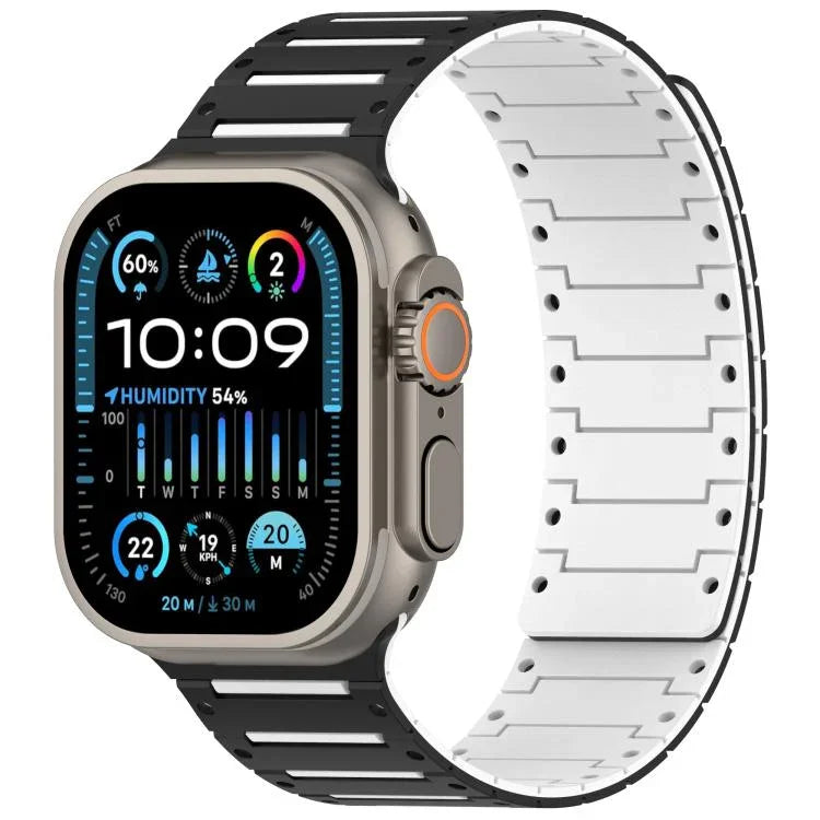Dây đồng hồ piano hai tông màu mềm mại nhiều màu sắc có nam châm, Dành cho Apple Watch 46mm / 49mm / 45mm / 44mm