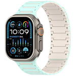 Dây đồng hồ piano hai tông màu mềm mại nhiều màu sắc có nam châm, Dành cho Apple Watch 46mm / 49mm / 45mm / 44mm