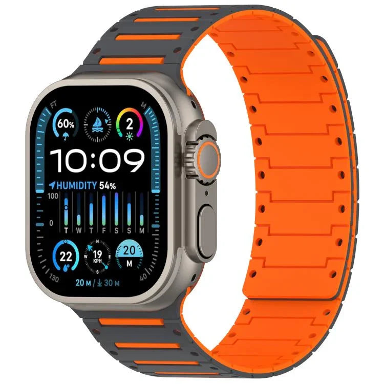 Dây đồng hồ piano hai tông màu mềm mại nhiều màu sắc có nam châm, Dành cho Apple Watch 46mm / 49mm / 45mm / 44mm
