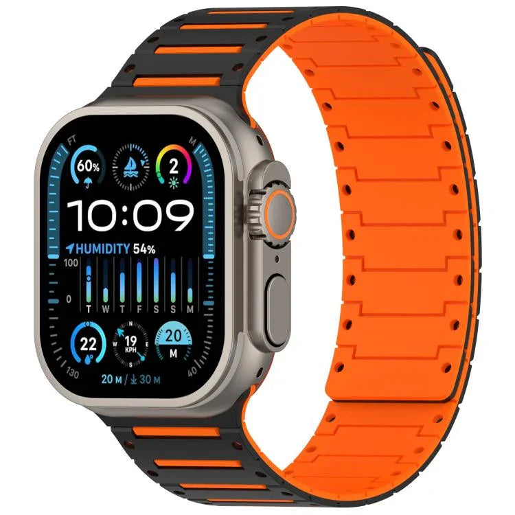 Dây đồng hồ piano hai tông màu mềm mại nhiều màu sắc có nam châm, Dành cho Apple Watch 46mm / 49mm / 45mm / 44mm