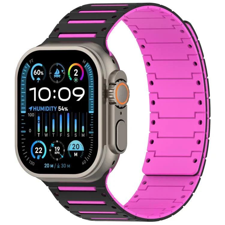 Dây đồng hồ piano hai tông màu mềm mại nhiều màu sắc có nam châm, Dành cho Apple Watch 46mm / 49mm / 45mm / 44mm