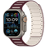 Dây đồng hồ piano hai tông màu mềm mại nhiều màu sắc có nam châm, Dành cho Apple Watch 46mm / 49mm / 45mm / 44mm