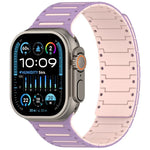 Dây đồng hồ piano hai tông màu mềm mại nhiều màu sắc có nam châm, Dành cho Apple Watch 46mm / 49mm / 45mm / 44mm