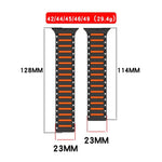Dây đồng hồ piano hai tông màu mềm mại nhiều màu sắc có nam châm, Dành cho Apple Watch 46mm / 49mm / 45mm / 44mm