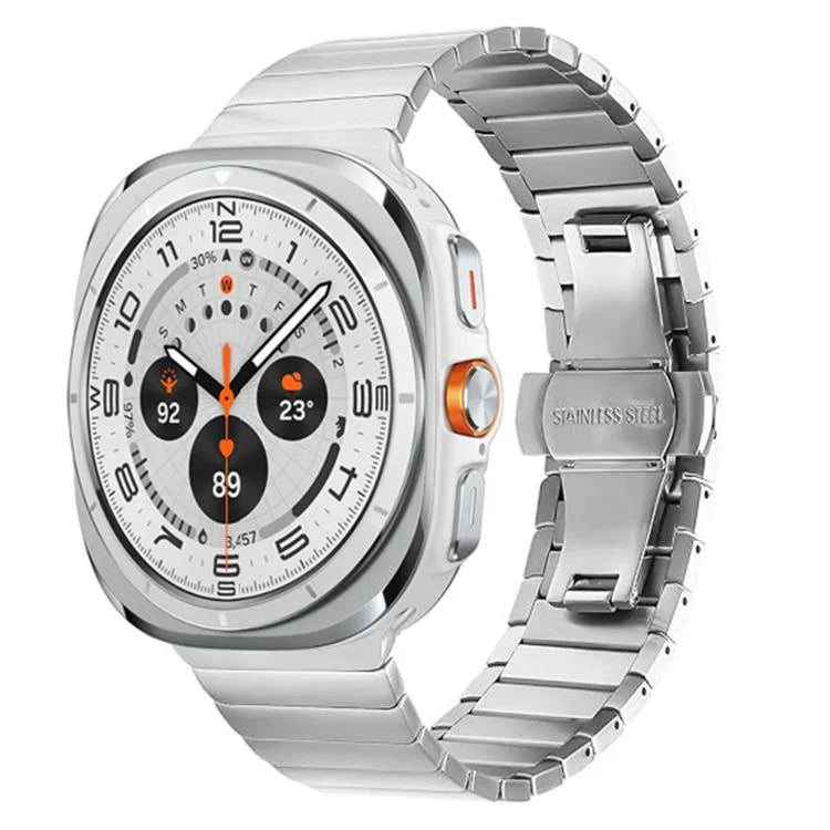 Dây đồng hồ thép không gỉ khóa bướm một hạt, Dành cho Samsung Galaxy Watch Ultra 47mm / Ultra 2025