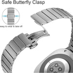 Dây đồng hồ thép không gỉ khóa bướm một hạt, Dành cho Samsung Galaxy Watch Ultra 47mm / Ultra 2025