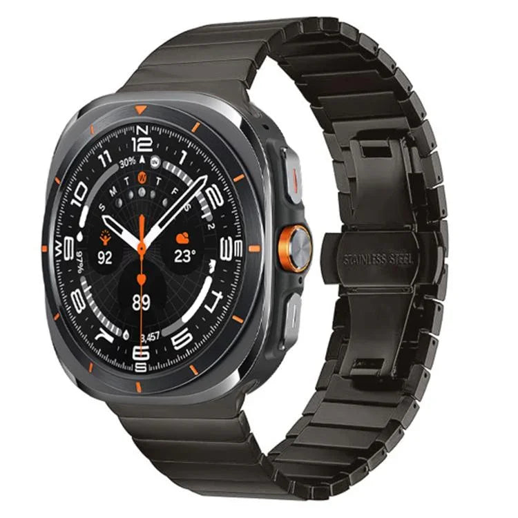 Dây đồng hồ thép không gỉ khóa bướm một hạt, Dành cho Samsung Galaxy Watch Ultra 47mm / Ultra 2025