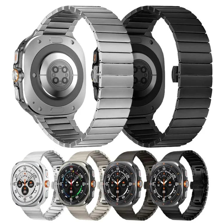 Dây đồng hồ thép không gỉ khóa bướm một hạt, Dành cho Samsung Galaxy Watch Ultra 47mm / Ultra 2025