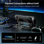 Bộ chuyển đổi HUB WAVLINK UHP3426 cho Steam Deck Gigabit RJ45 100W PD, trạm kết nối 6 trong 1