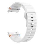 Dây đồng hồ silicone vân sóng khâu mặt trong khóa ngược 20mm, Dành cho Samsung Galaxy Watch 7 40mm / 44mm