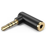 Đầu nối chuyển đổi âm thanh JUNSUNMAY 90 độ góc phải 3.5mm TRRS đực sang cái