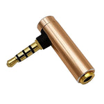 Đầu nối chuyển đổi âm thanh JUNSUNMAY 90 độ góc phải 3.5mm TRRS đực sang cái