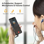 Đầu nối chuyển đổi âm thanh JUNSUNMAY 90 độ góc phải 3.5mm TRRS đực sang cái