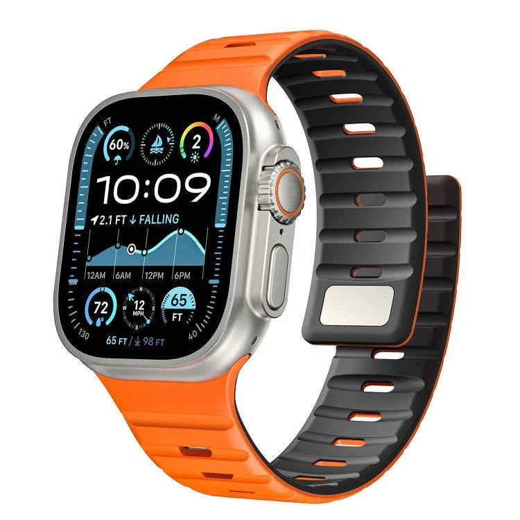 Dây đồng hồ silicone nam châm Norman, Dành cho Apple Watch 46mm / 49mm / 45mm / 44mm, Dành cho Apple Watch 42mm / 41mm / 40mm / 38mm