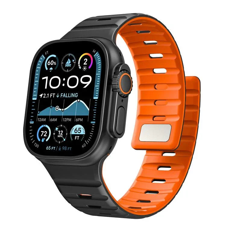 Dây đồng hồ silicone nam châm Norman, Dành cho Apple Watch 46mm / 49mm / 45mm / 44mm, Dành cho Apple Watch 42mm / 41mm / 40mm / 38mm