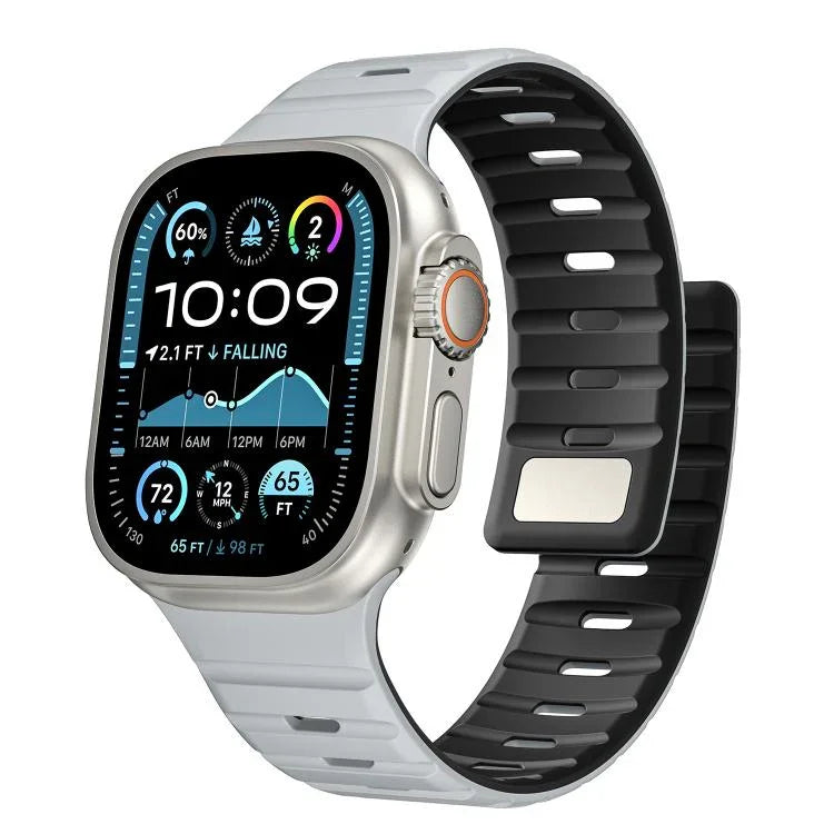 Dây đồng hồ silicone nam châm Norman, Dành cho Apple Watch 46mm / 49mm / 45mm / 44mm, Dành cho Apple Watch 42mm / 41mm / 40mm / 38mm