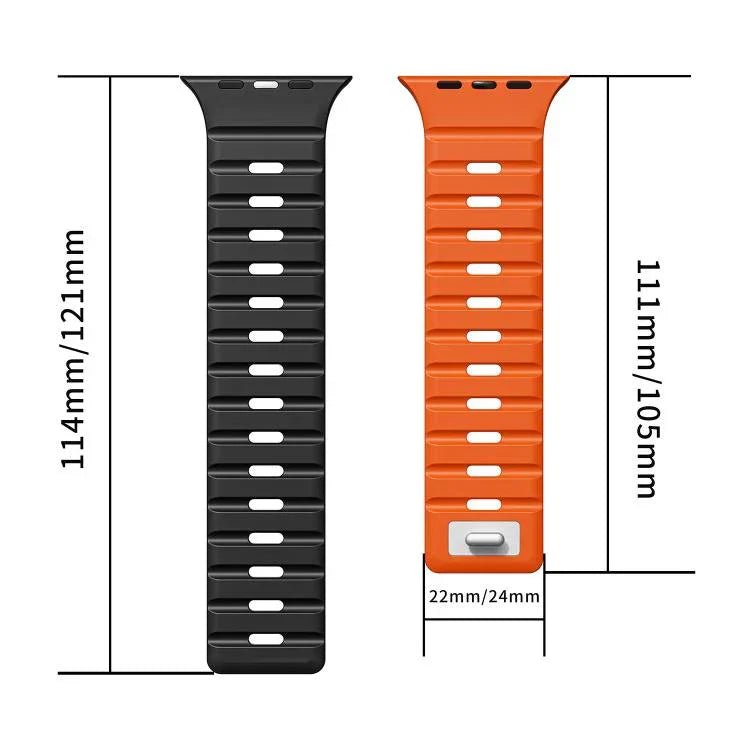Dây đồng hồ silicone nam châm Norman, Dành cho Apple Watch 46mm / 49mm / 45mm / 44mm, Dành cho Apple Watch 42mm / 41mm / 40mm / 38mm