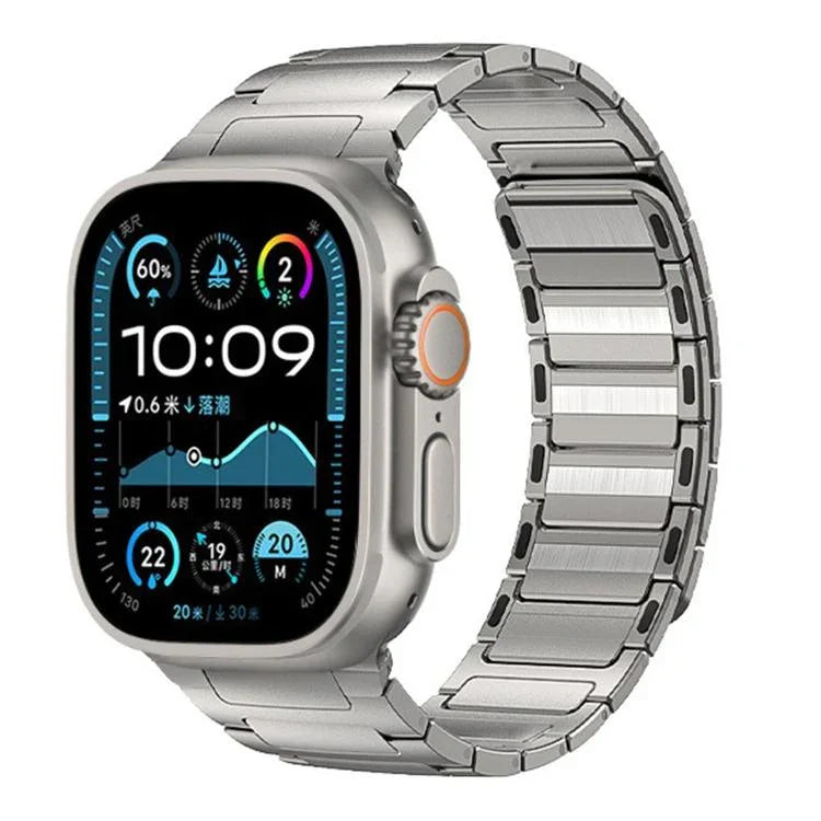 Dây đeo thép không gỉ từ tính kiểu I-Beam, dành cho Apple Watch 46mm / 49mm / 45mm / 44mm, dành cho Apple Watch 42mm / 41mm / 40mm / 38mm