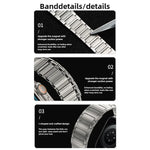 Dây đeo thép không gỉ từ tính kiểu I-Beam, dành cho Apple Watch 46mm / 49mm / 45mm / 44mm, dành cho Apple Watch 42mm / 41mm / 40mm / 38mm