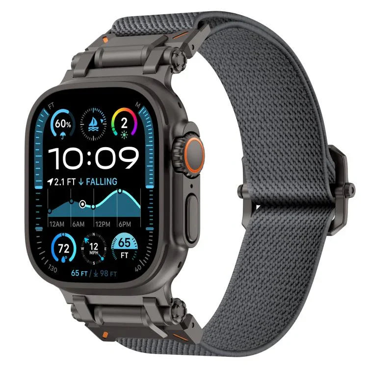 Explorer Polyester Nylon Watch Band, For Apple Watch 46mm / 49mm / 45mm / 44mm