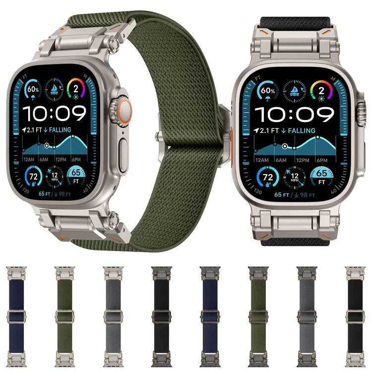 Explorer Polyester Nylon Watch Band, For Apple Watch 46mm / 49mm / 45mm / 44mm