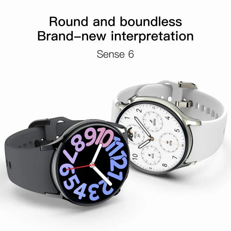 Sense 6 Màn hình AMOLED 1.43 inch Chống nước IP68 Đồng hồ thông minh gọi Bluetooth Hỗ trợ theo dõi sức khỏe
