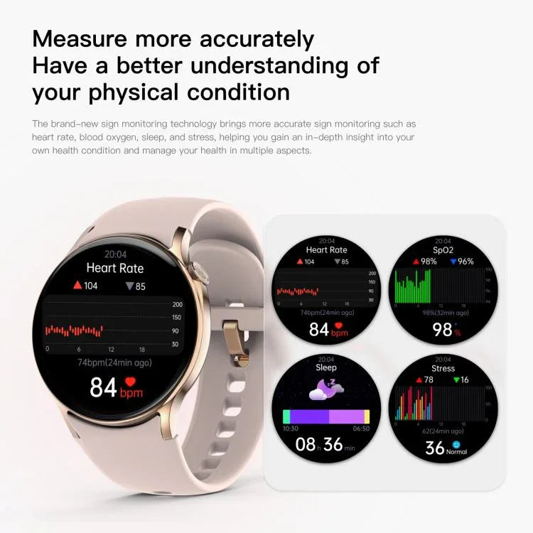 Sense 6 Màn hình AMOLED 1.43 inch Chống nước IP68 Đồng hồ thông minh gọi Bluetooth Hỗ trợ theo dõi sức khỏe