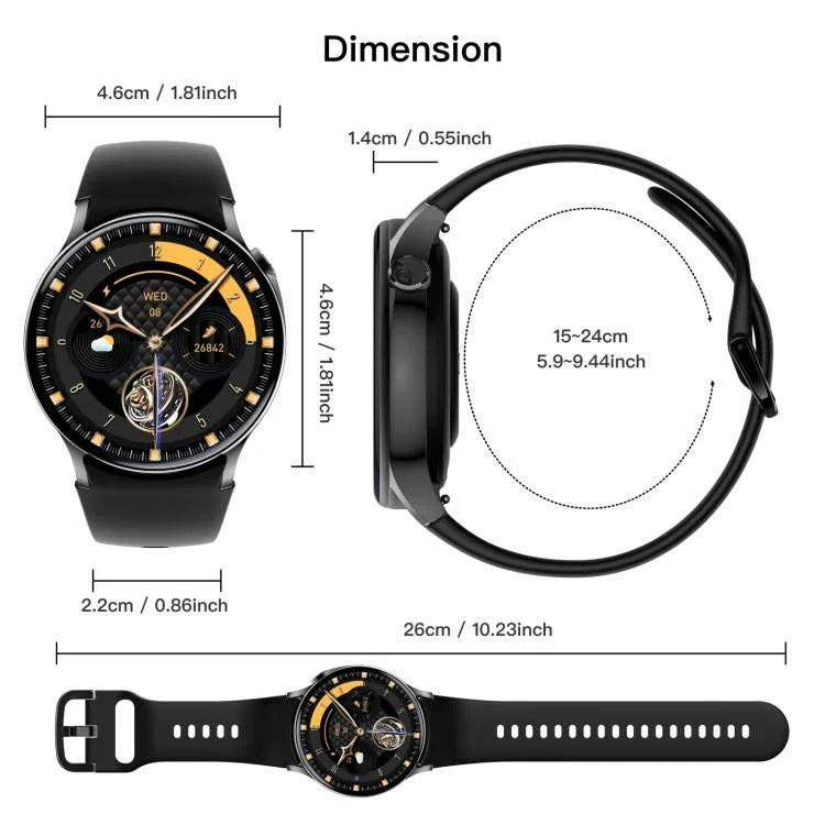 Sense 6 Màn hình AMOLED 1.43 inch Chống nước IP68 Đồng hồ thông minh gọi Bluetooth Hỗ trợ theo dõi sức khỏe