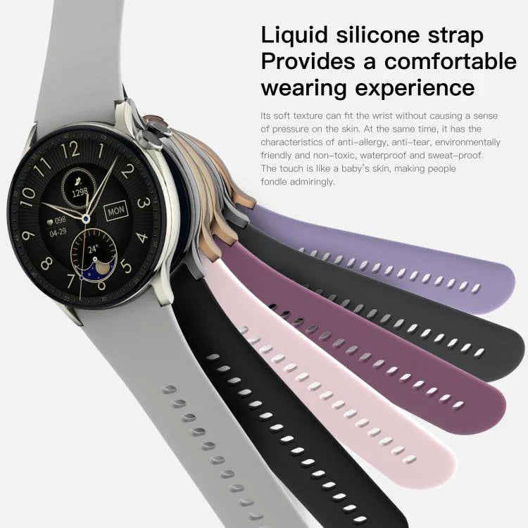 Sense 6 Màn hình AMOLED 1.43 inch Chống nước IP68 Đồng hồ thông minh gọi Bluetooth Hỗ trợ theo dõi sức khỏe