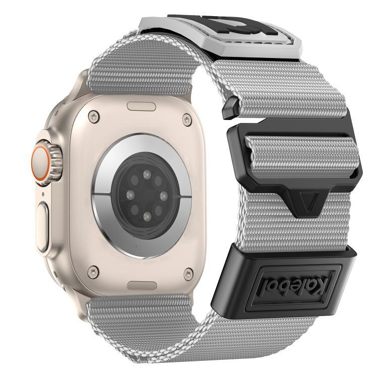 Dây đeo đồng hồ thể thao nylon bện Kalebol, dành cho Apple Watch 46mm / 49mm / 45mm / 44mm, dành cho Apple Watch 42mm / 41mm / 40mm / 38mm