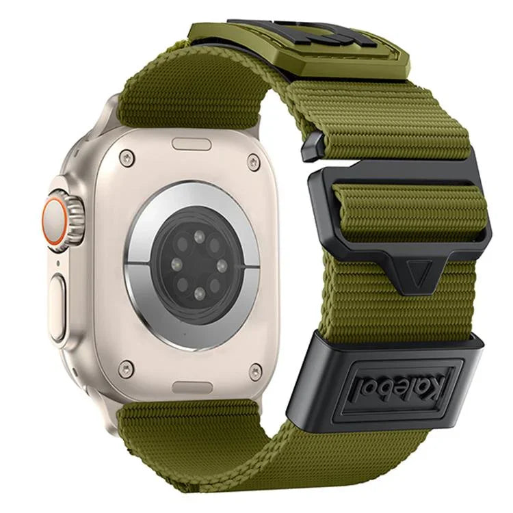 Dây đeo đồng hồ thể thao nylon bện Kalebol, dành cho Apple Watch 46mm / 49mm / 45mm / 44mm, dành cho Apple Watch 42mm / 41mm / 40mm / 38mm