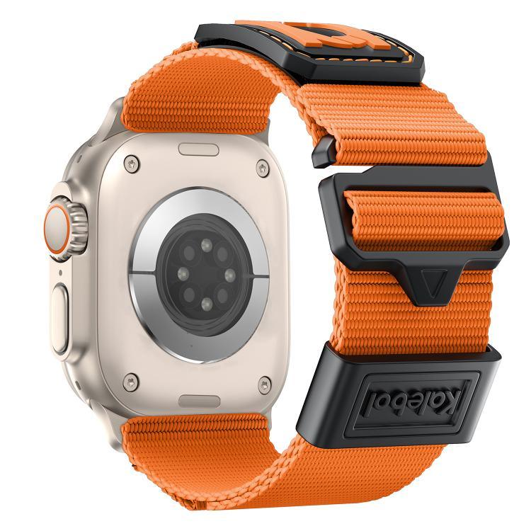 Dây đeo đồng hồ thể thao nylon bện Kalebol, dành cho Apple Watch 46mm / 49mm / 45mm / 44mm, dành cho Apple Watch 42mm / 41mm / 40mm / 38mm
