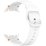 Dây đồng hồ silicone màu trơn may chỉ cho Samsung Galaxy Watch8 / Watch8 Classic, S, M