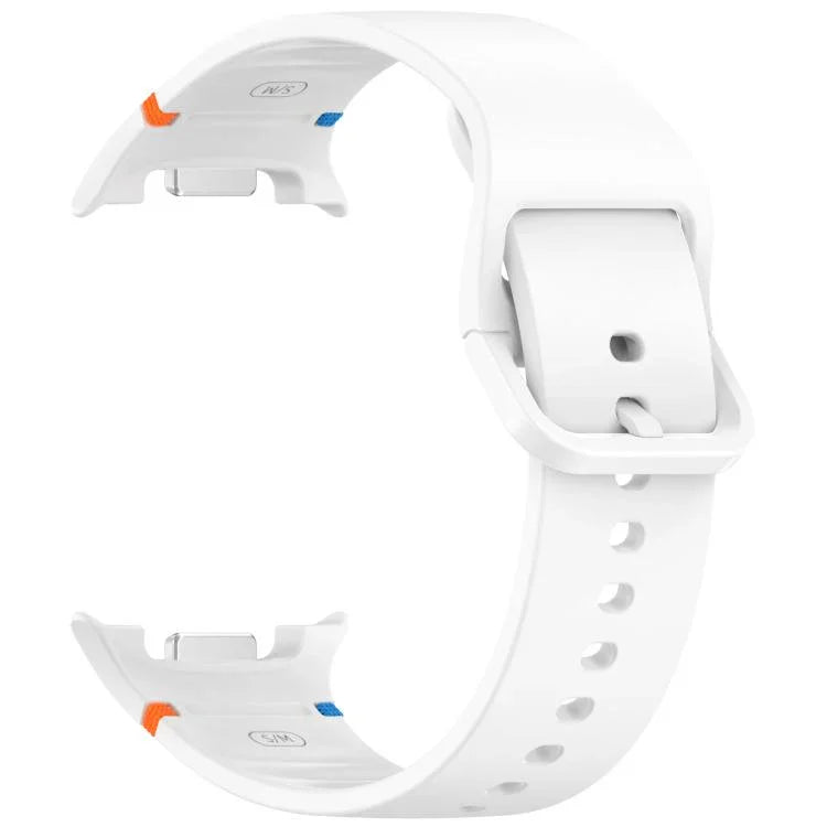 Dây đồng hồ silicone màu trơn may chỉ cho Samsung Galaxy Watch8 / Watch8 Classic, S, M