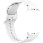 Dây đồng hồ silicone màu trơn may chỉ cho Samsung Galaxy Watch8 / Watch8 Classic, S, M