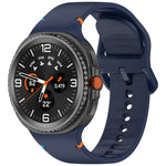 Dây đồng hồ silicone màu trơn may chỉ cho Samsung Galaxy Watch8 / Watch8 Classic, S, M