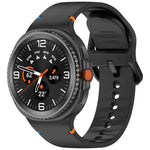 Dây đồng hồ silicone màu trơn may chỉ cho Samsung Galaxy Watch8 / Watch8 Classic, S, M