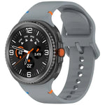 Dây đồng hồ silicone màu trơn may chỉ cho Samsung Galaxy Watch8 / Watch8 Classic, S, M