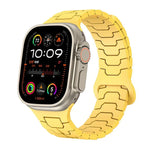 Dây đeo đồng hồ silicone nam châm vảy rồng thép, dành cho Apple Watch 46mm / 49mm / 45mm / 44mm