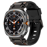Dây đồng hồ đầu kim loại Explorer cao su flo, Dành cho Samsung Galaxy Watch Ultra 47mm / Ultra 2025