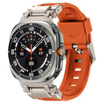 Dây đồng hồ đầu kim loại Explorer cao su flo, Dành cho Samsung Galaxy Watch Ultra 47mm / Ultra 2025