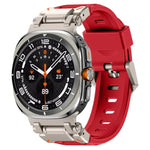 Dây đồng hồ đầu kim loại Explorer cao su flo, Dành cho Samsung Galaxy Watch Ultra 47mm / Ultra 2025