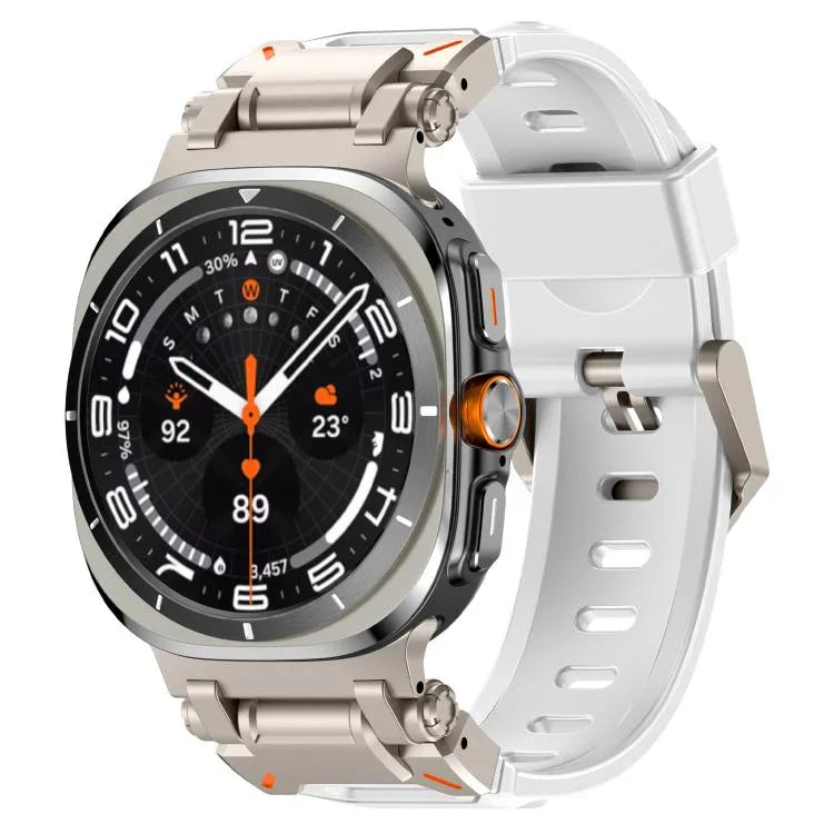 Dây đồng hồ đầu kim loại Explorer cao su flo, Dành cho Samsung Galaxy Watch Ultra 47mm / Ultra 2025