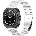 Dây đồng hồ thép không gỉ ba hạt kèm dụng cụ tháo, dành cho Samsung Galaxy Watch8 / Watch8 Classic