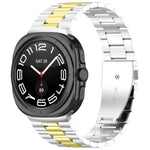Dây đồng hồ thép không gỉ ba hạt kèm dụng cụ tháo, dành cho Samsung Galaxy Watch8 / Watch8 Classic