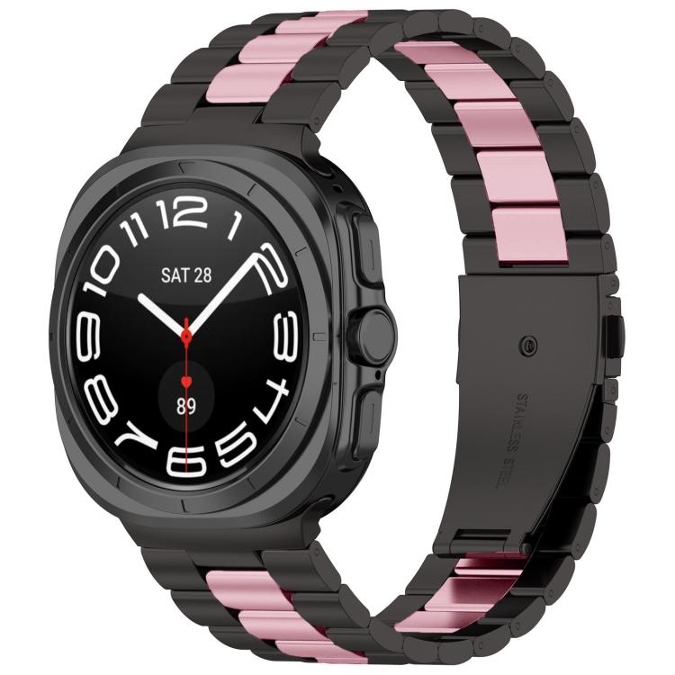 Dây đồng hồ thép không gỉ ba hạt kèm dụng cụ tháo, dành cho Samsung Galaxy Watch8 / Watch8 Classic