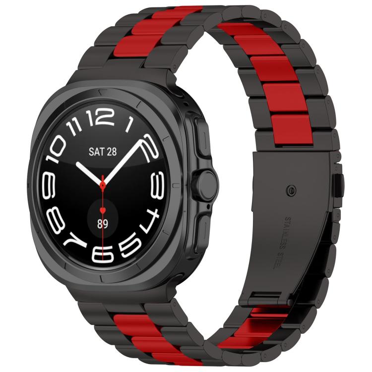 Dây đồng hồ thép không gỉ ba hạt kèm dụng cụ tháo, dành cho Samsung Galaxy Watch8 / Watch8 Classic
