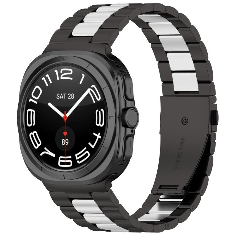 Dây đồng hồ thép không gỉ ba hạt kèm dụng cụ tháo, dành cho Samsung Galaxy Watch8 / Watch8 Classic